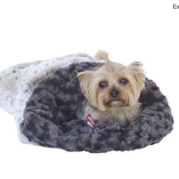NWT THE DOG SQUAD Sleeping Bag, Reversible Frosted Snow Leopard - Picture 5 of 6